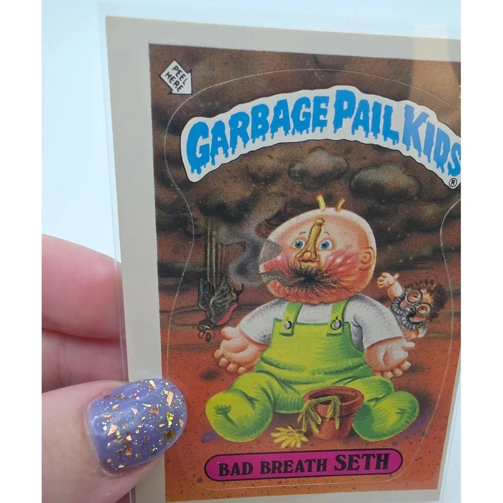 Topps Garbage Pail Kids OS2 Bad Breath Seth Good 70a Miscut